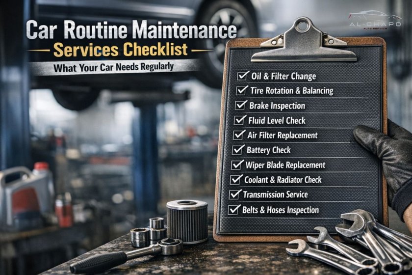 Car Routine Maintenance Services Checklist