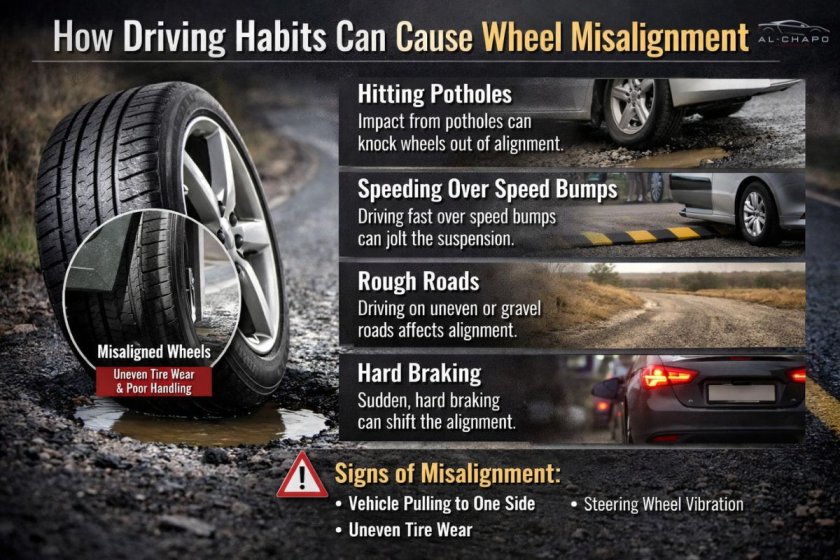 How Driving Habits Can Cause Wheel Misalignment