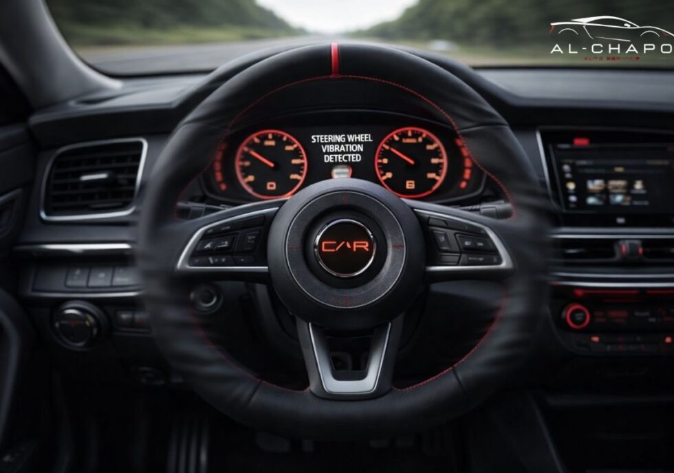 Why does my steering wheel vibrate when I drive at high speeds?