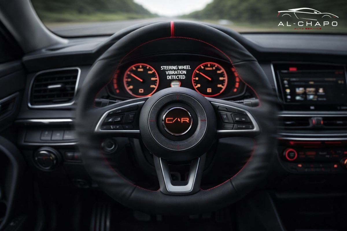 Why does my steering wheel vibrate when I drive at high speeds?