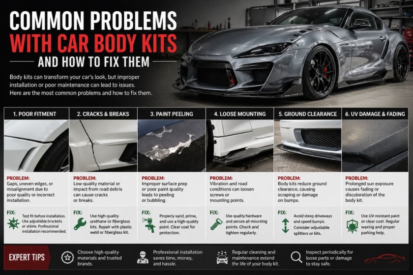 Common Problems with Car Body Kits and How to Fix Them