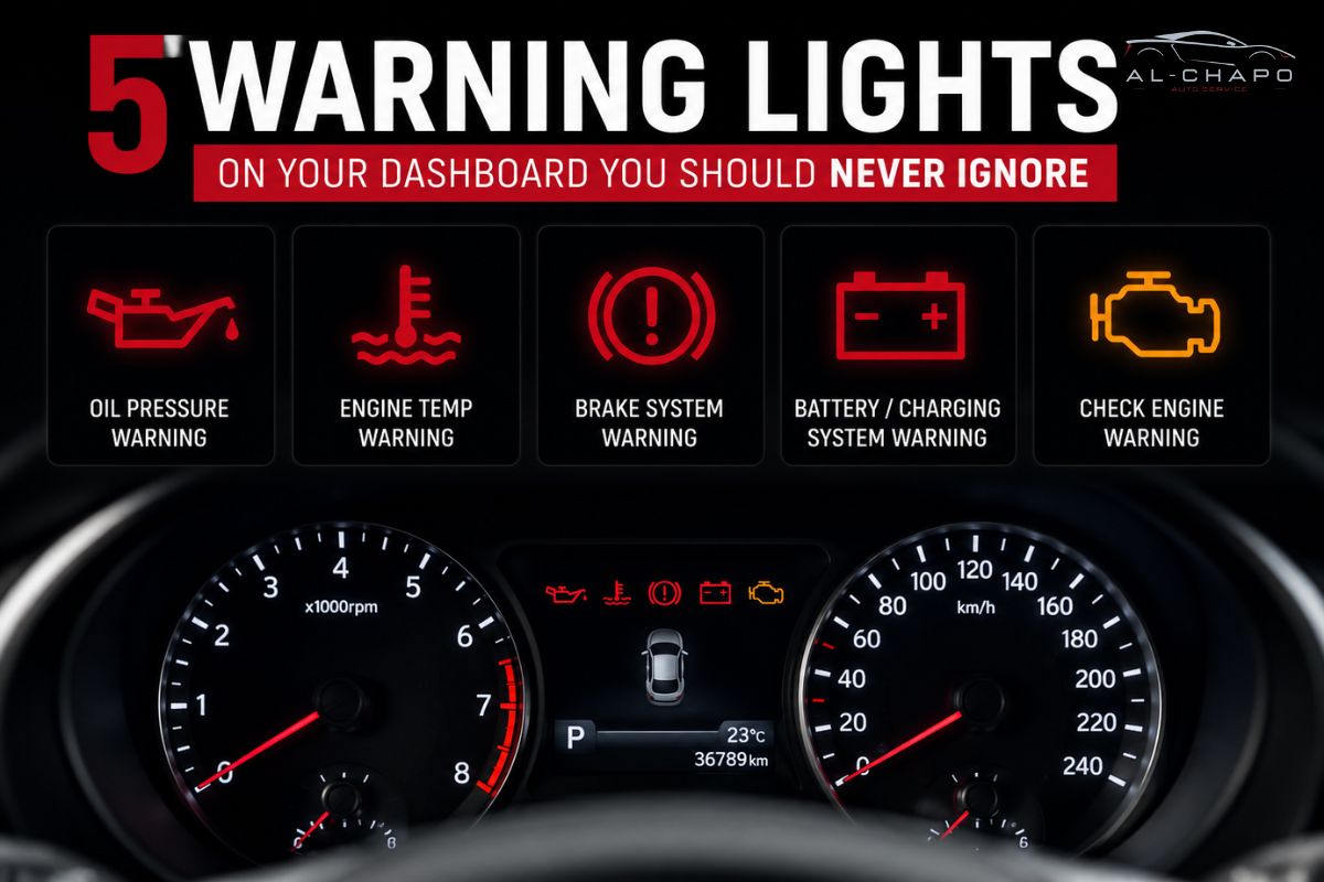 5 Warning Lights on Your Dashboard You Should Never Ignore