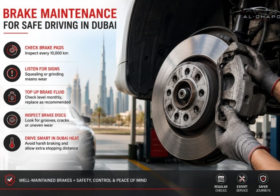 Brake Maintenance Guide for Safe Driving in Dubai