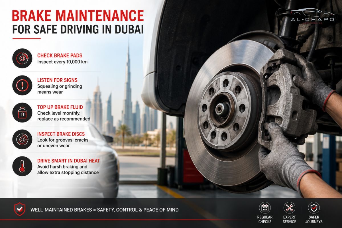 Brake Maintenance Guide for Safe Driving in Dubai