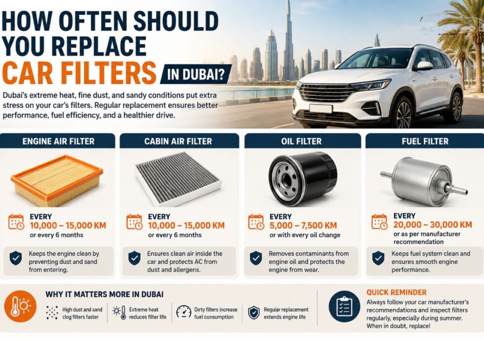 How Often Should You Replace Car Filters in Dubai