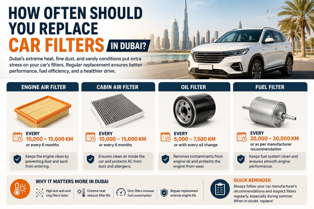 How Often Should You Replace Car Filters in Dubai