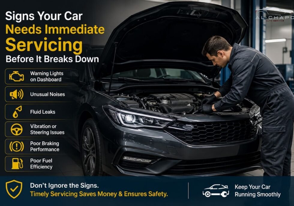 Signs Your Car Needs Immediate Servicing Before It Breaks Down