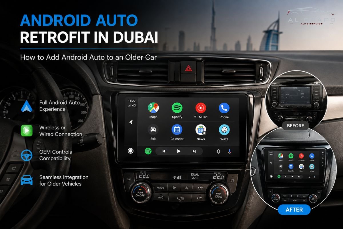 Android Auto Retrofit in Dubai How to Add Android Auto to an Older Car