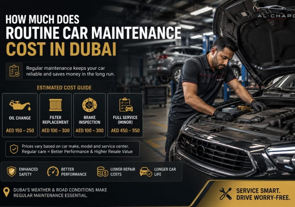 How Much Does Routine Car Maintenance Cost in Dubai