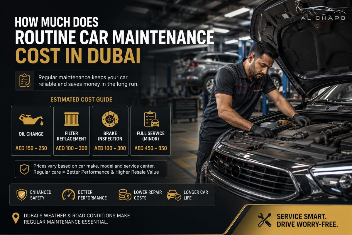 How Much Does Routine Car Maintenance Cost in Dubai