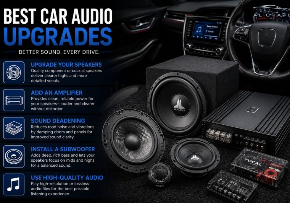What are the best car audio upgrades for improving sound quality