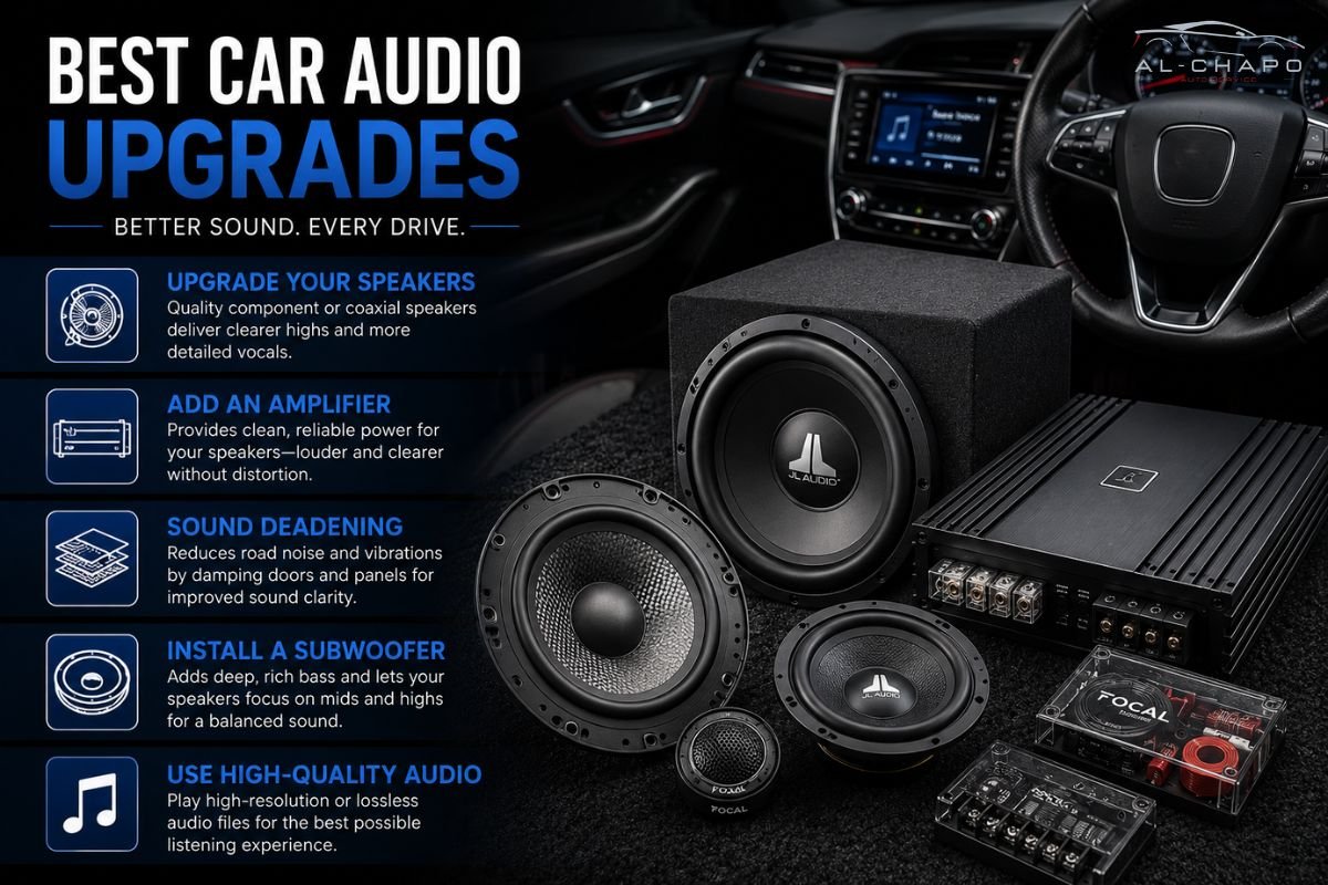 What are the best car audio upgrades for improving sound quality