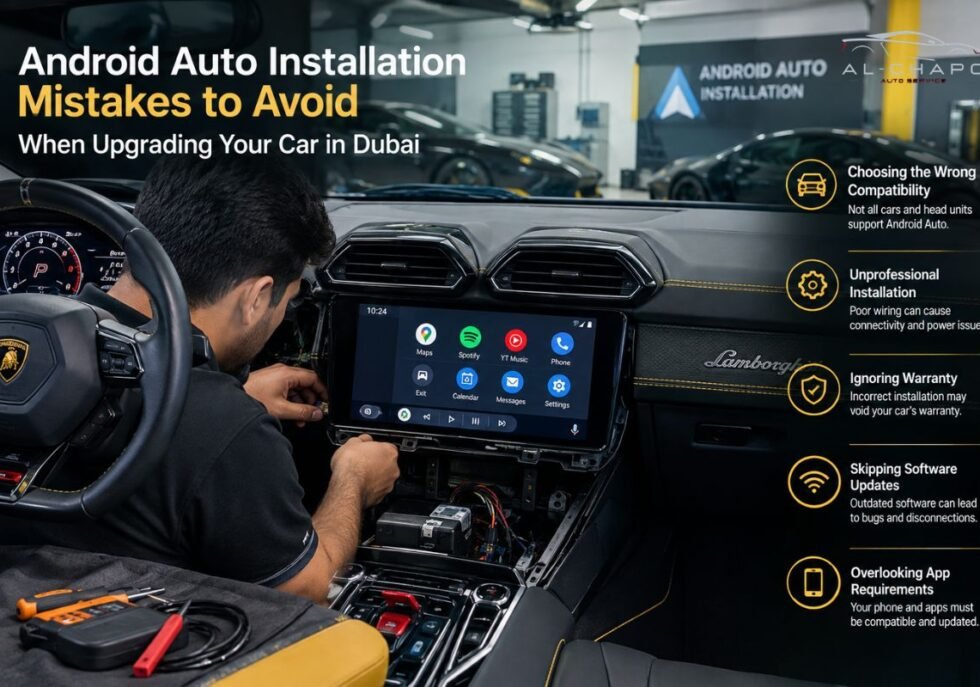 Android Auto Installation Mistakes to Avoid When Upgrading Your Car in Dubai