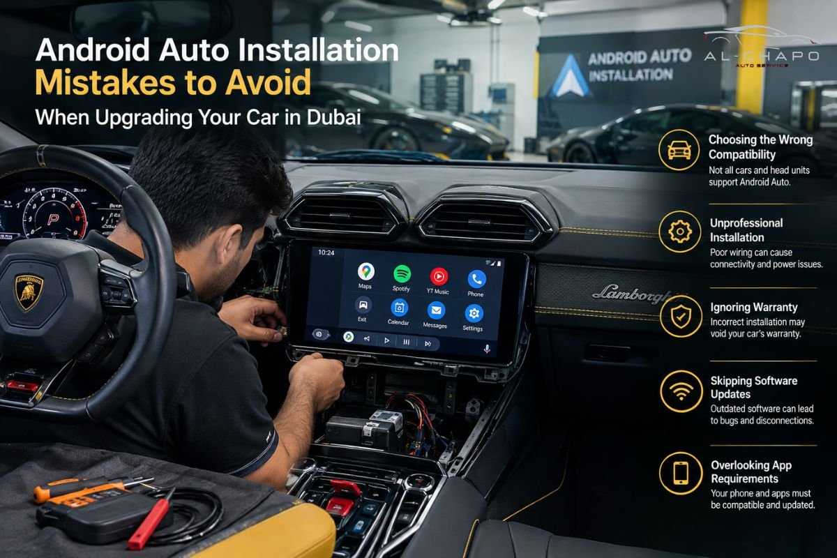 Android Auto Installation Mistakes to Avoid When Upgrading Your Car in Dubai