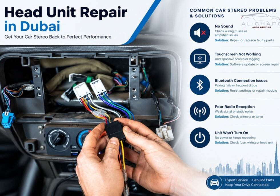 Head Unit Repair in Dubai Common Car Stereo Problems and Solutions