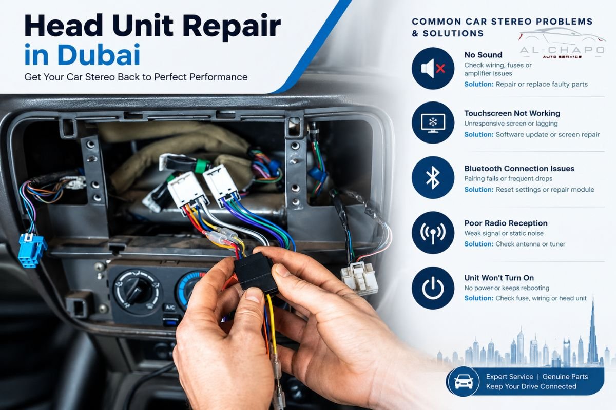 Head Unit Repair in Dubai Common Car Stereo Problems and Solutions